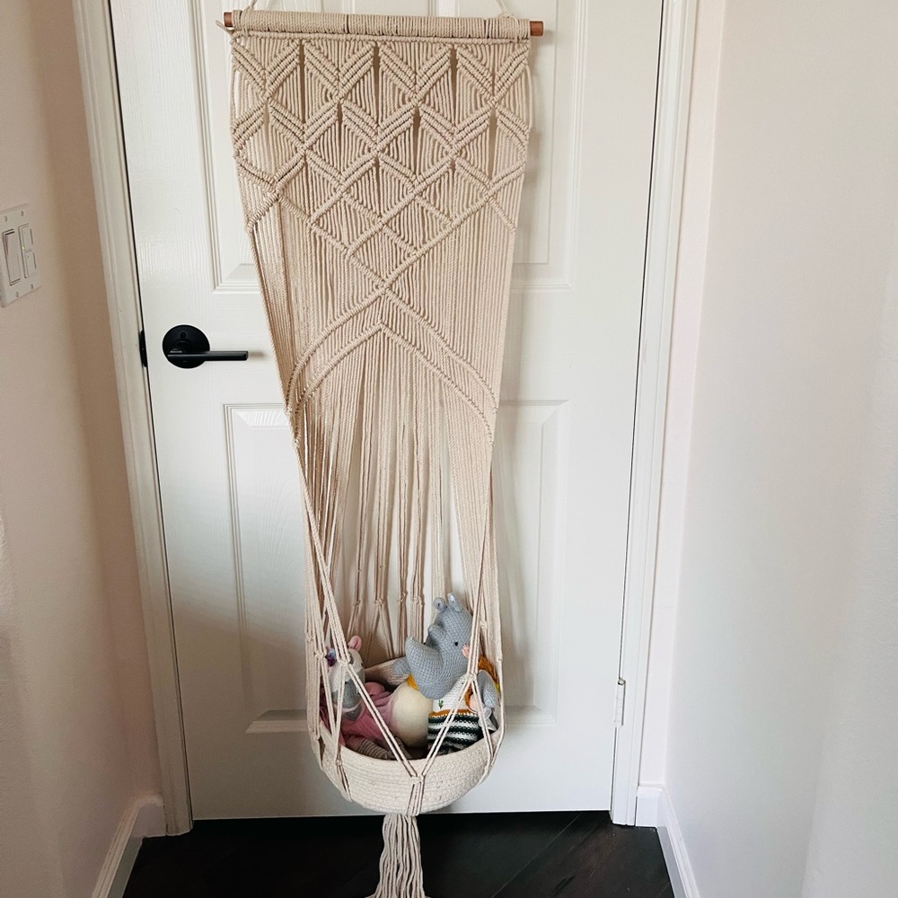 Boho Macrame Basket
